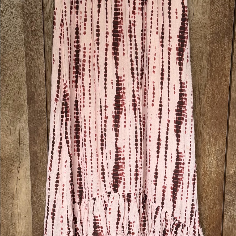 Abercrombie & Fitch Boho Light Weight  Maxi Skirt Hi-Low Ruffle Size S - Picture 2 of 13